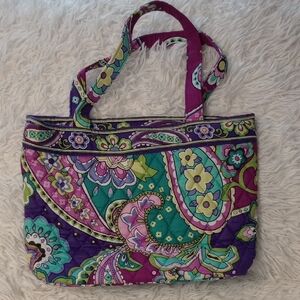 Vibrant Purple and Green Women's Tote Bag